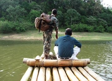 bamboo-rafting